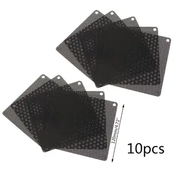 10 Adet tozluk PVC Fan Toz Geçirmez Filtre 120mm Bilgisayar Kasa Fanı Soğutma örtü filesi