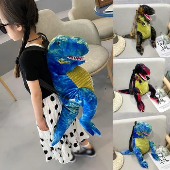 Sevimli Ebeveyn Çocuk Dinozor Çantası Öğrenci Sırt Çantası Büyük Karikatür Okul Çocuk Mochilas Dinozor Oyuncak Sırt Çantası postacı çantası