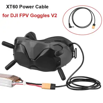 DJI Avata/FPV Gözlük 2 / V2 Güç Kablosu XT60 DC Fiş Güç Kaynağı Bağlantı Pil Kablosu FPV Gözlük 2 1.2 M Güç Kablosu