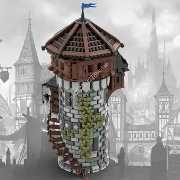 2222 ADET MOC Ortaçağ Modülü Kale Kulesi Yapı Taşları Teknoloji Tuğla Yaratıcı Modeli DIY Montaj Koleksiyonu Oyuncaklar Noel Hediyesi