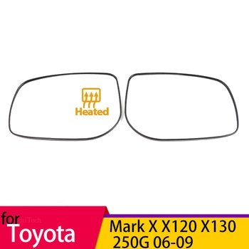 Isıtmalı temizle dikiz yan ayna cam Lens Toyota Reiz Mark X için X120 250G GRX130 X130 2006-2009 Aksesuarları