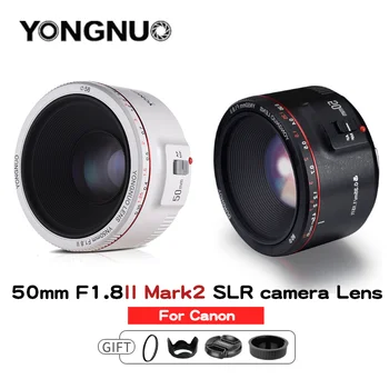 YONGNUO YN50mm F1. 8II Mark 2 Canon EOS 60D 70D 5D2 5D3 600d DSLR kameralar Otomatik odaklama lensi