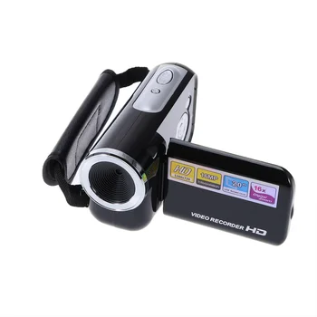 Mini Video DV kamera El 16 Milyon Piksel Dijital kamera LED Flaş Dijital Zoom 20 inç (Siyah)