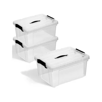 Kapaklı Saklama Kutuları, 3, Organizasyon ve Depolama için Modern İstifleme Kutuları, Son Derece