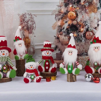 Noel şeker şişesi Noel Dekorasyon Noel Baba Kardan Adam Şeker Kutusu Hediye saklama kutusu Dekoratif Süsler