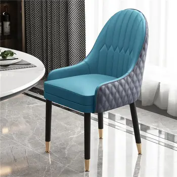 Modern Rahatlatıcı yemek sandalyeleri Mutfak Beyaz Rahatlatıcı Ev oyun sandalyesi Cep İskandinav Ofis Sillas De Comedor Mobilya T50CY