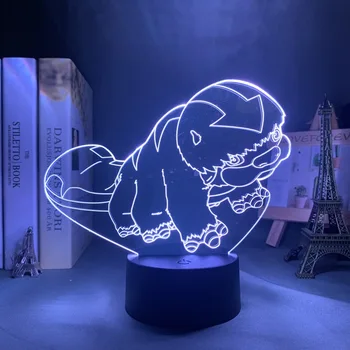 Avatar Son hava Bükücü Appa lamba Ev Dekor için doğum günü hediyesi Led Gece lambası Avatar yatak odası dekoru ışık Appa
