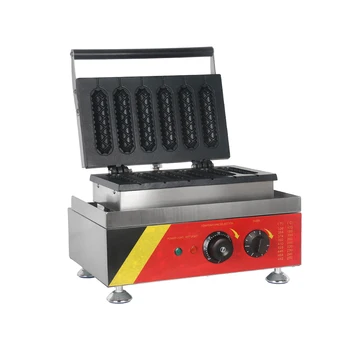 1500W Elektrikli Muffin Hot Dog Waffle makinesi yapışmaz Fransız Muffin Sosis Makinesi Hot Dog Waffle Makinesi