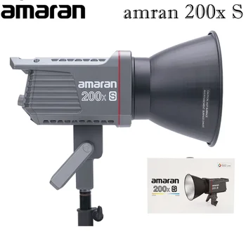 Aputure Amaran 200X S serisi 200 W Bi-renk LED Video ışığı 2700-6500 K Bluetooth App kontrol fotoğraf ışık Ultra sessiz Fan