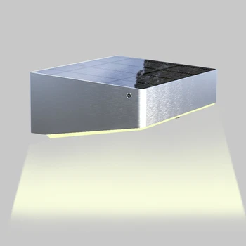 Alüminyum Alaşımlı 500 Lümen 53LED güneş enerjili hareket sensörü Duvar led ışık Pır Sensörü İle Güneş Bahçe Lambası Binalar led ışık IP65