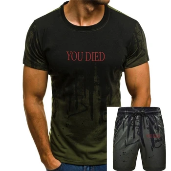 Erkek Kadın T-Shirt ÖLDÜ Karanlık Ruhlar harajuku tişört %100 % Pamuk Tee Gömlek Kısa SleevesTop Tees doğum günü hediyesi Artı Boyutu 5XL