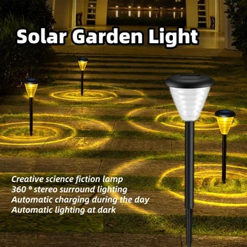 Toptan LED Güneş bahçe çim ışığı Açık Avlu projeksiyon peyzaj ışığı Renkli Zemin Lambası Sokak Süslemeleri İçin