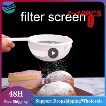 1~10 ADET Soya sütü filtre ekranı un kevgir kuş yuvası kaşık soya sütü filtre ekranı mutfak gereçleri