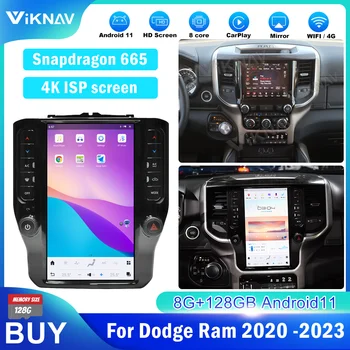 12.1 inç Dokunmatik Ekran Araba Radyo Dodge Ram 2020-2023 İçin Android 11 Multimedya Oynatıcı Kafa ünitesi