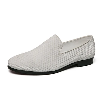 Erkek düz ayakkabı Rahat deri makosenler Yeni Moda Bir Pedal Tembel Ayakkabı Elbise Ayakkabı Loafer'lar Erkekler için Artı Boyutu