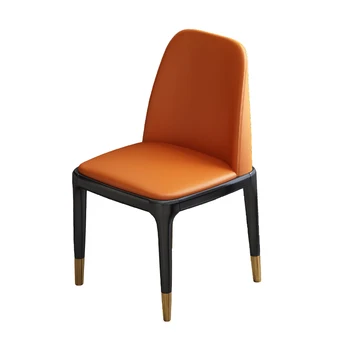 Mutfak Yatak Odası ergonomik sandalye Modern Masaj Şezlong Lüks Sandalye Deri İskandinav yemek sandalyeleri