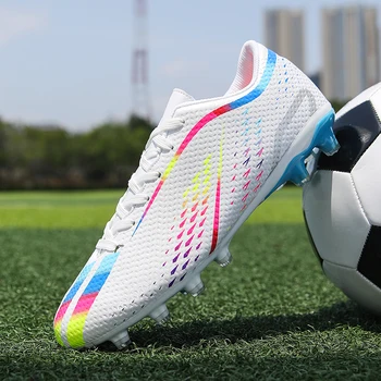 2023 Yeni Erkek Futbol Sneakers Kaymaz Spor Çim Futbol Cleats Moda Eğitim Futbol Sneakers Bayanlar Açık spor ayakkabılar