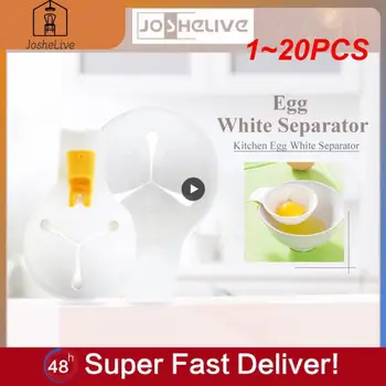 1 ~ 20 ADET Plastik Yumurta Beyaz Yumurta sarısı Ayırıcı Ev Yumurta Bölücü Mutfak Pişirme Yumurta Aracı Filtre Yumurta Ayırıcı Alet Mutfak