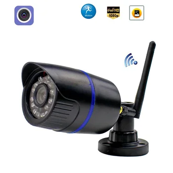 1080P WİFİ IP Kamera Kablosuz 960P Kablolu P2P Bullet Açık Kamera SD Kart Yuvası İle CCTV Güvenlik Gözetim CamHi
