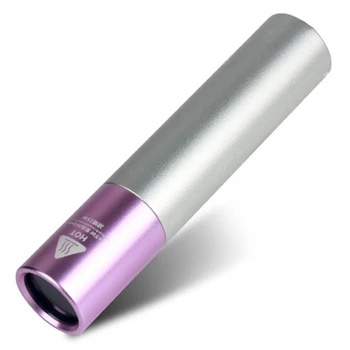 UV LED el feneri 365Nm alüminyum alaşım taşınabilir UV el feneri şarj edilebilir yakınlaştırma muayene ışık Pet algılama ışık mor