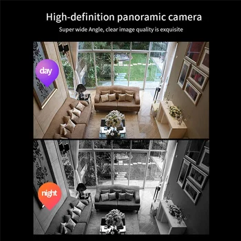 E27 Dişli Kablosuz Ampul Gözetim Kamera 360° Cep Telefonu Uzaktan Gece Görüş Tam Renkli Ağ HD 1080P Monitör