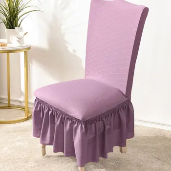 Yemek masası sandalye kılıfı, elastik ve minimalist klozet kapağı, yastık seti, ev otel