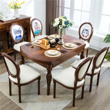 İskandinav Arkalığı yemek sandalyeleri Amerikan yemek odası mobilyası katı ahşap Koltuk İskandinav Otel Müzakere yemek masası Sandalye Z
