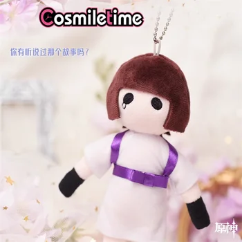 Genshin Darbe Scaramouche Wanderer Sevimli 12cm Peluş Bebek Anahtarlık Cosplay çocuk Oyuncakları Kız Anime Oyuncaklar Noel Hediyeleri WEN