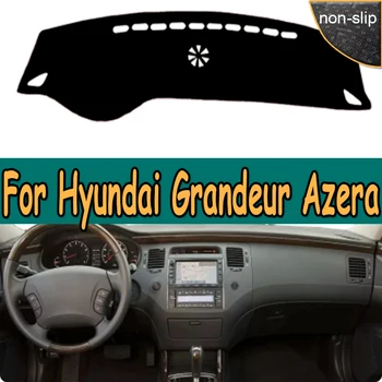 Araba Oto İç Dashboard Kapak İçin Hyundai Grandeur Azera 2006 - 2011 LHD RHD Dash Mat Halı Pelerin Dashmat Güneşlik Anti-güneş