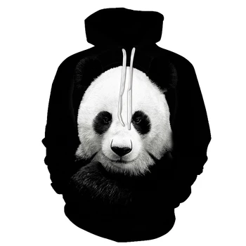 Hoodies Erkekler İçin 3D Baskılı Panda Açık Kazak Kartal Streetwear Hayvan Grafik Rahat Erkek Kadın Çocuk Hoodie Tops
