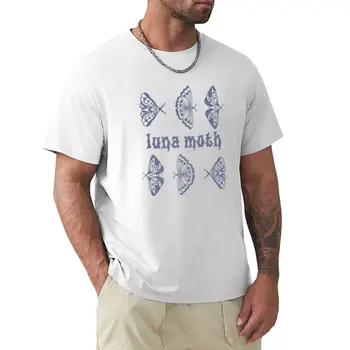 Luna Güve Şarkı Baskı T-Shirt büyük boy t shirt vintage giyim erkek giysileri Kısa kollu tee erkekler