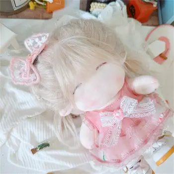 Sevimli oyuncak bebek giysileri 20cm Idol Bebek Kıyafet Aksesuarları Peluş Bebek Giyim Hizmetçi Etek Oyuncak Elbise Kore Süper Yıldız Bebek