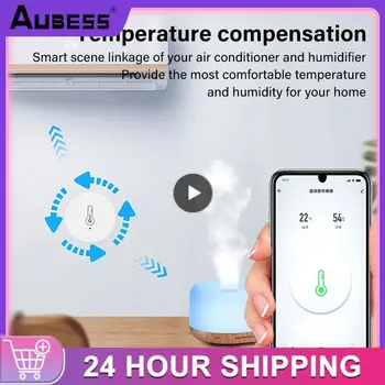 Akıllı Yaşam Kapalı Termometre Monitör Zigbee Tuya Akıllı Sıcaklık Sensörü Akıllı Ev Alexa Google Ev App Kontrolü İle Çalışmak