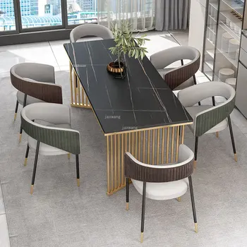 Modern ışık lüks italyan kanepe sandalye İskandinav tasarımcı kumaş yemek sandalyesi ev soyunma mutfak mobilyası yemek odası sandalyeleri