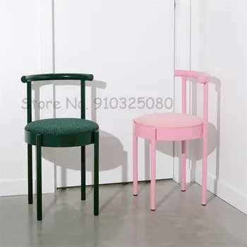 Modern Mobilya Yemek Sandalyesi İskandinav Basit yemek sandalyeleri Ev Oturma Odası Yaratıcı Arkalığı Hattı Eğlence Ferforje büro sandalyeleri