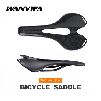 Wanyifa Ultralight Bisiklet Eyer 3 K Tam Karbon Fiber Yastık MTB Yol Rahat Koltuk Aksesuarları