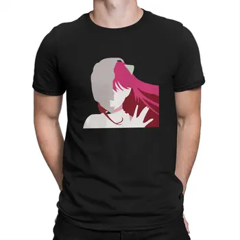 Anime Elfen Yalan Lucy T Shirt Vintage Grunge erkek Polyester Tişört O-Boyun
