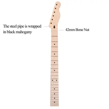 Elektro Gitar Boyun 22 Frets Kanada Akçaağaç DIY TL Tele Değiştirme