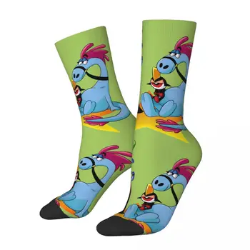 Yıldız Çapraz Aile Çılgın erkek varis çorabı Unisex Wansder Üzerinde Yonnder Komik Macera Animasyon Sokak Stili Ekip Çorap