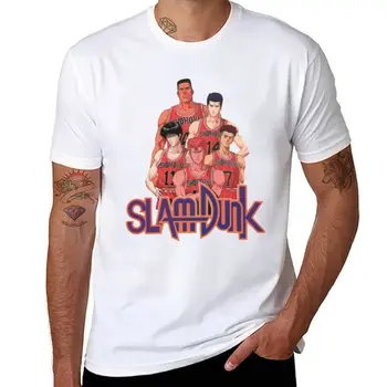 Yeni Slam Dunk T-Shirt erkek beyaz t shirt çabuk kuruyan t-shirt artı boyutu üstleri T-Shirt erkekler için pamuk