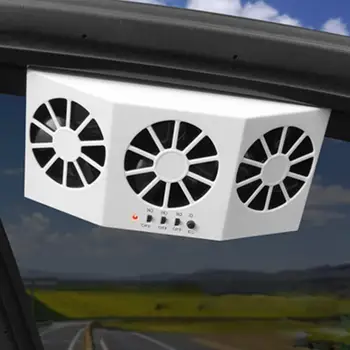 Güneş Enerjili Araba Fanı Güçlü Sessiz Araba Güneş Fanı Bu Dairesel Soğutma Cihazı ile Aracın içinde Rahat Rüzgar Yaşayın