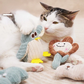 Kedi Nane Oyuncak İnteraktif Peluş Kedi Oyuncak Fare Kedi Penguen Şekli Dayanıklı Isırma Ve Çiğneme Yavru Temizleme Evcil Hayvan Ürünleri