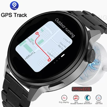 2022 Yeni NFC akıllı saat Erkekler akıllı Bluetooth Çağrı Spor GPS Parça Smartwatch Kadınlar Kalp Hızı EKG PPG Android ıos İçin Smartwatch