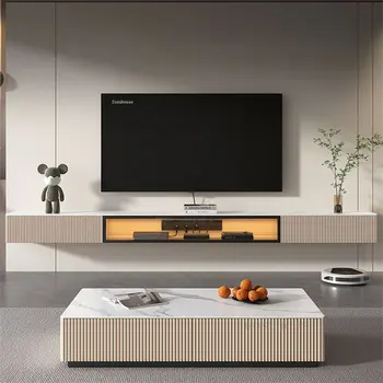 Modern Minimalist Kayrak Asma TV Standları Oturma Odası Mobilya İskandinav Lüks Duvara monte TV Dolabı Sehpa C