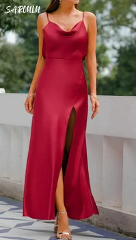 Zarif Spagetti Sapanlar Gelin Elbise Klasik Ayak Bileği uzunlukta Akşam Elbise Romantik Mermaid gelin elbiseleri Vestidos De Novia