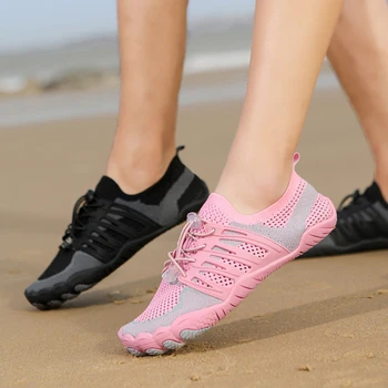 Unisex Ayakkabı Yüzme Su Yog Kadın Erkek Yalınayak Açık plaj sandaletleri Yukarı Aqua Ayakkabı Kaymaz Nehir Deniz Dalış Sneakers