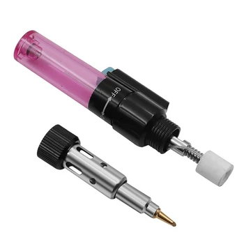 Taşınabilir Brülör Darbe Demir Kalem 4 İn 1 Taşınabilir havya Kiti Kaynak Aracı Lehimleme Kalem Gaz Darbe Mini Kaynak Demir