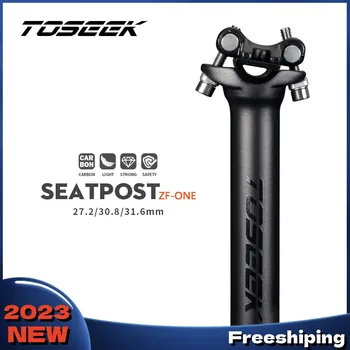 TOSEEK ZF-Bir Karbon Seatpost 27.2/30.8/31.6 mm Mat Siyah MTB / Yol bisiklet koltuğu Sonrası Uzunluğu 280mm Koltuk Tüp Bisiklet Parçaları