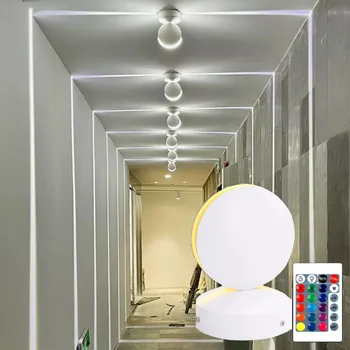 12W açık su geçirmez led duvar lambası yüzeye monte dar ışın Duvar aplik otel Sundurma Koridor pencere eşik ışık