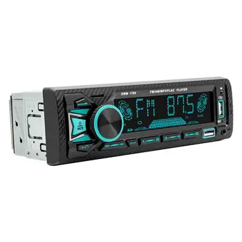 Araba Stereo Tek Din Araba Stereo Multimedya Ses Çalar İle lcd ekran Çift 5.1 Bluetooth Bağlantı 2.1 A USB Hızlı Şarj